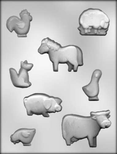 Farm Animals Chocolate Mould - Click Image to Close